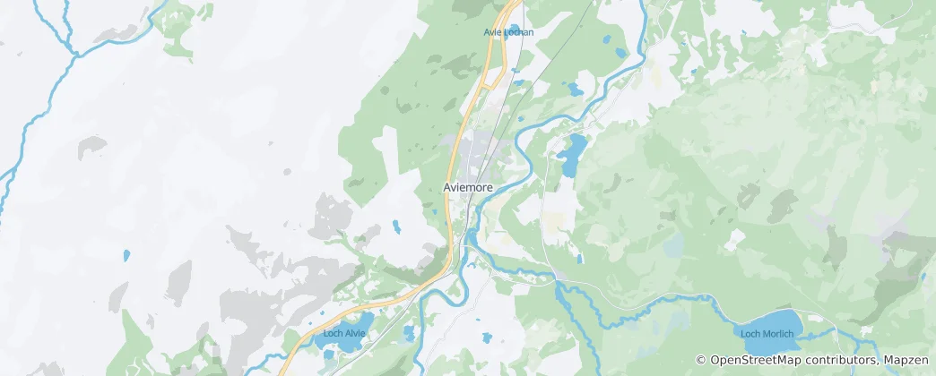 Karte von Aviemore