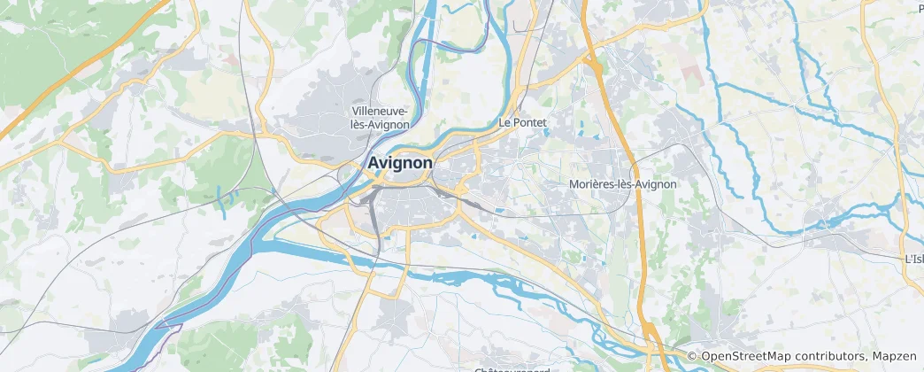 Mapa De Aviñón