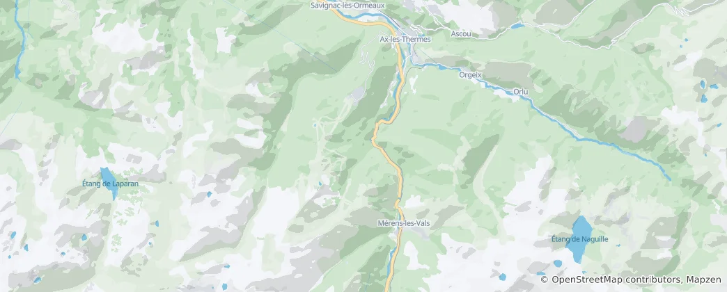 Map of Ax-les-Thermes