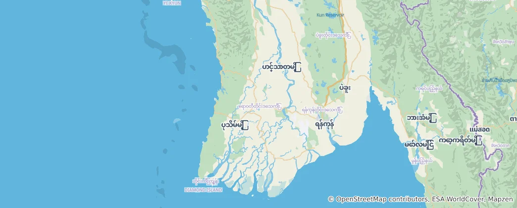 Map of Ayeyarwady Region