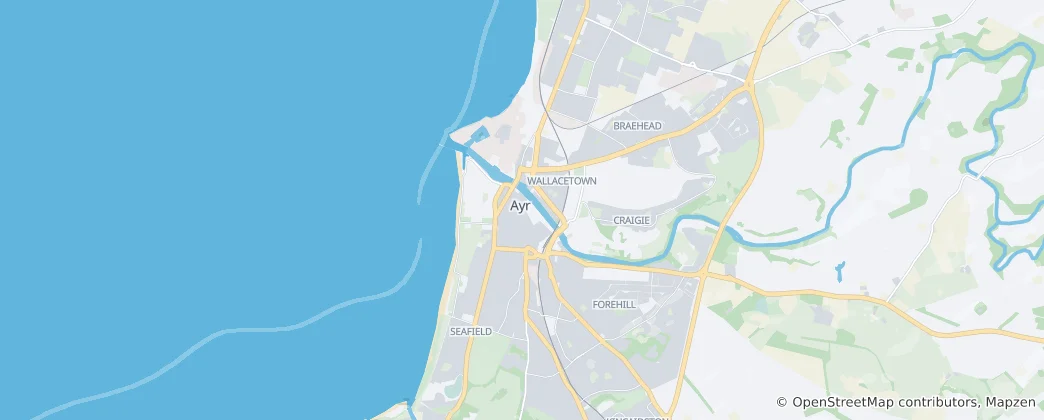 Mapa Ayr