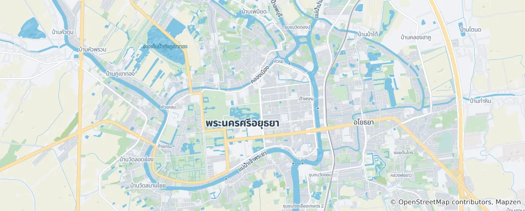 Map of Ayutthaya