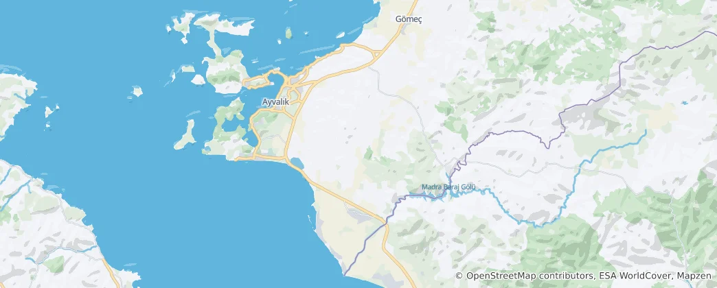 Kaart van Ayvalık