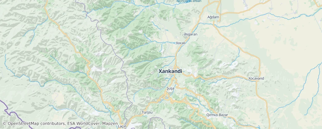 Chodžali – Mapa