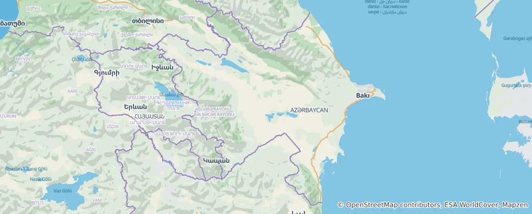 Map of Azerbaijan