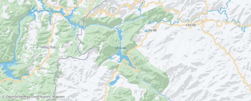 Ba Be National Park — Mapa