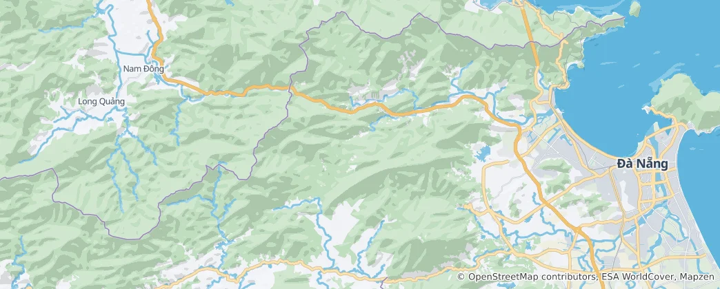 Mapa Ba Na - Nui Chua special-use forest