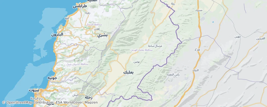 Baalbek District — Map