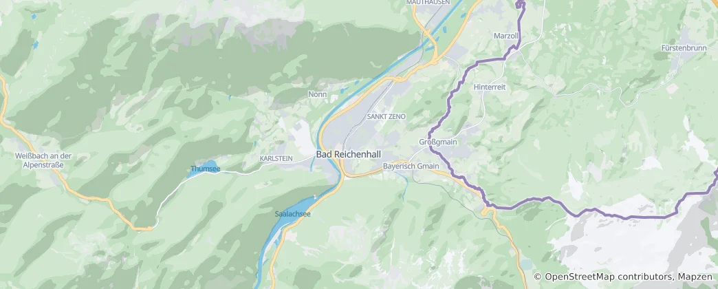 Carte de Bad Reichenhall