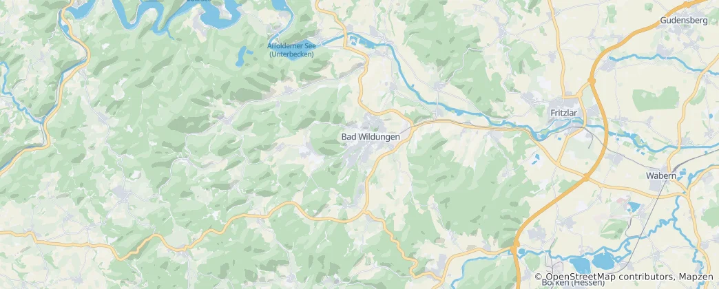 Mappa di Bad Wildungen