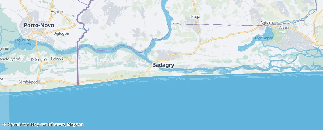 Badagry — Map
