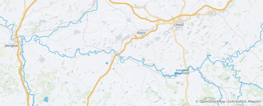 Map of Baeza