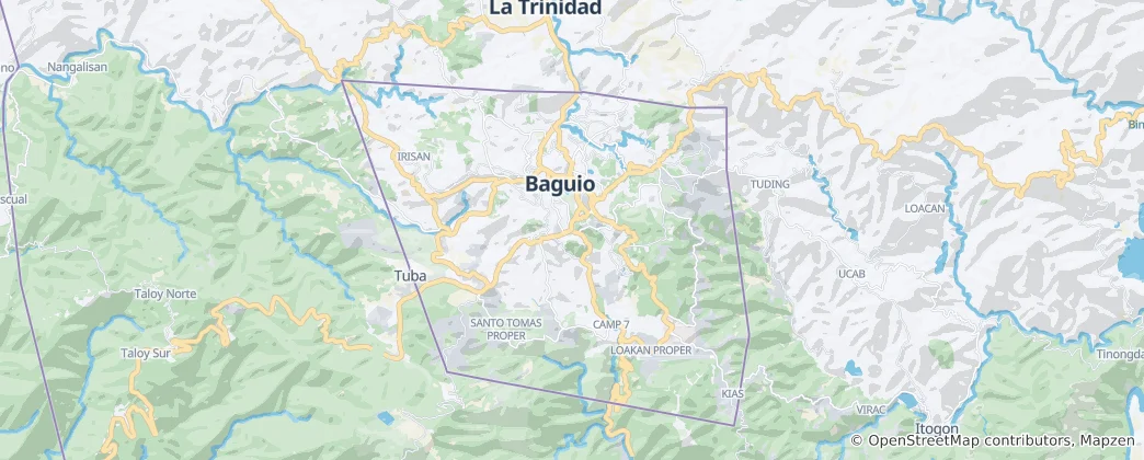 Map of Baguio City