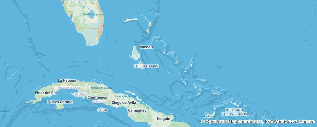 Map of Bahamas