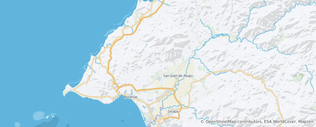 Mapa Bahía de Banderas
