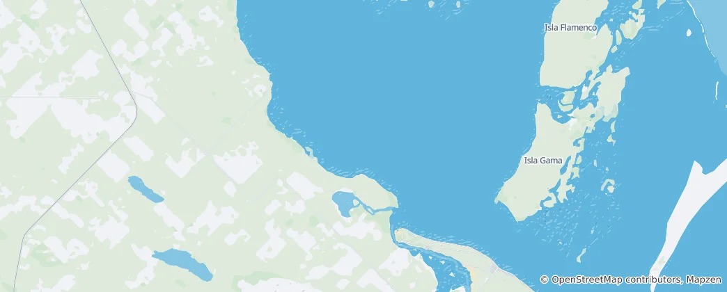 Map of Bahía San Blas