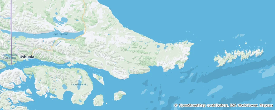 Mapa Departamento Bahía Thetis