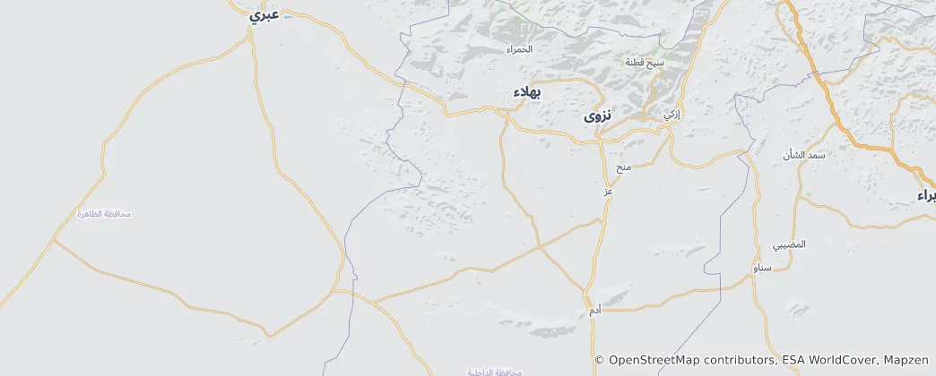 Map of Bahla