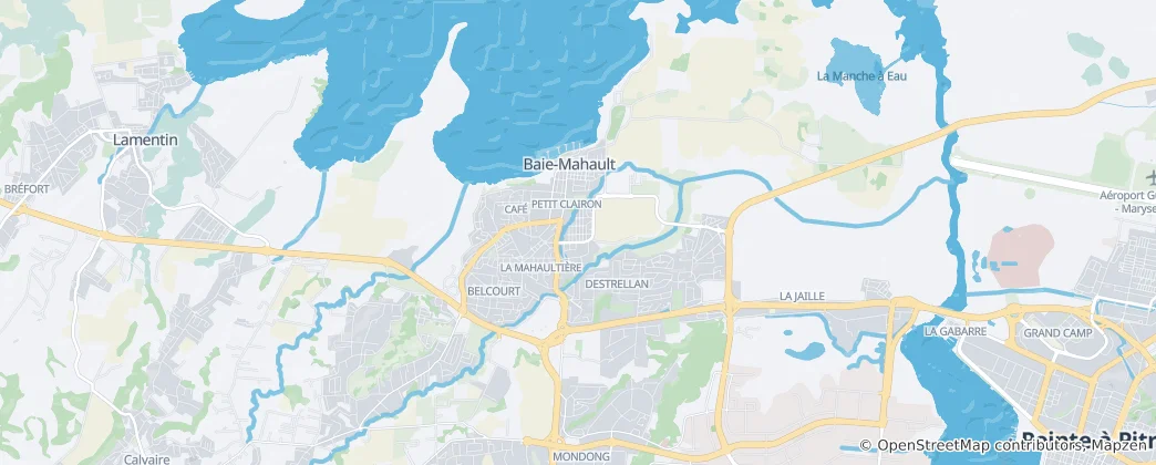 Map of Baie-Mahault