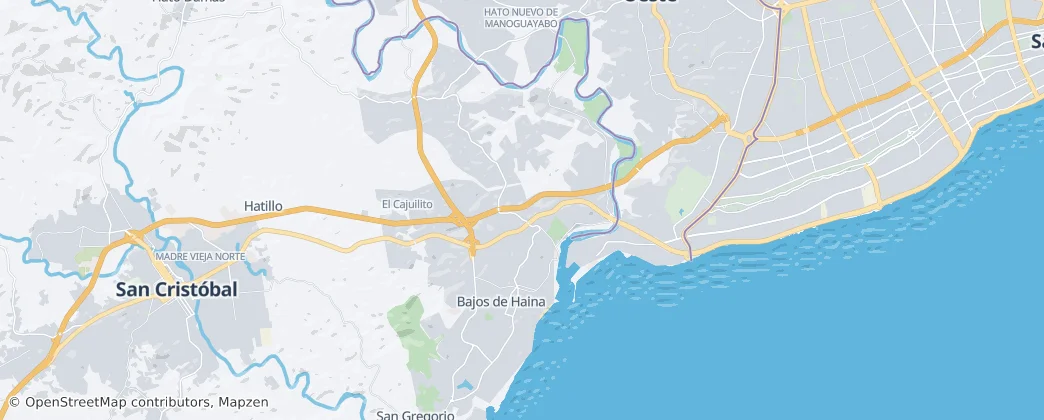 Bajos de Haina — Map
