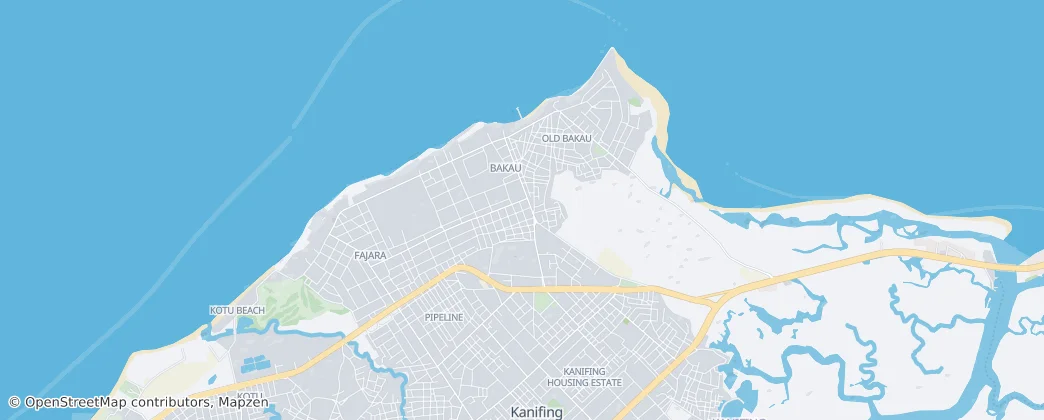 Bakau — Map