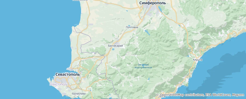 Mapa Bakhchysarai