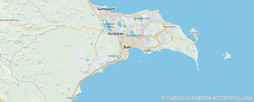 Map of Baku