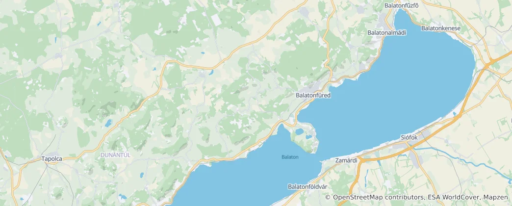 Mapa De Distrito de Balatonfüred