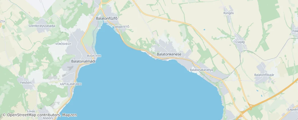 Balatonkenese – Mapa