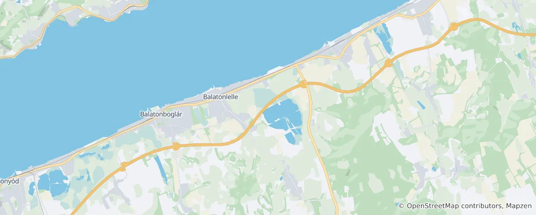 Kaart van Balatonlelle