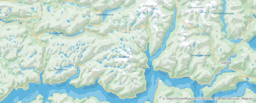 Karte von Balestrand