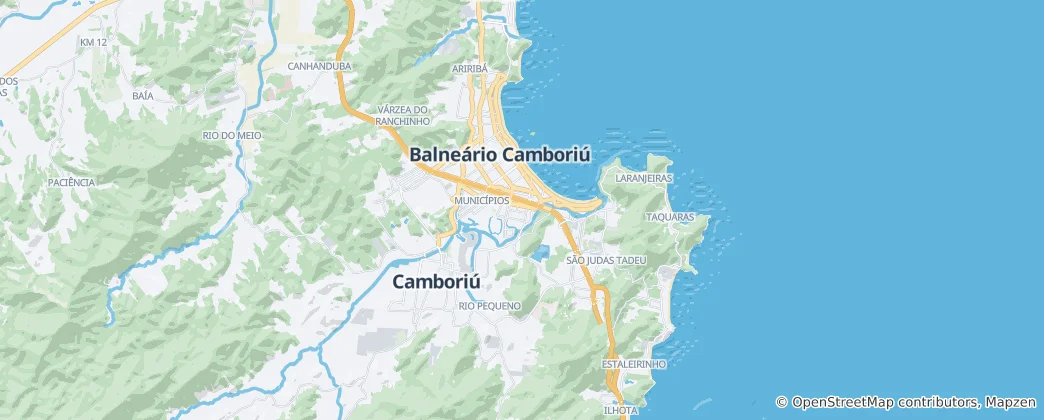 Mapa Balneario Camboriu