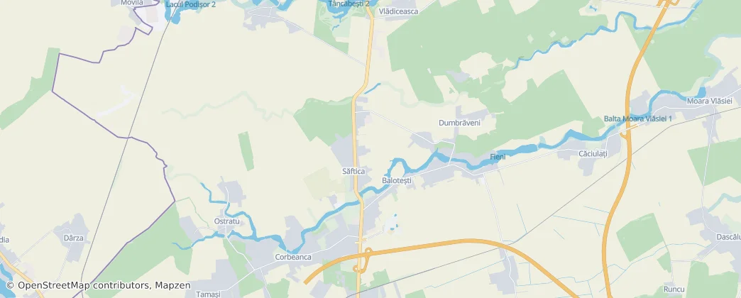 Balotești — Mapa