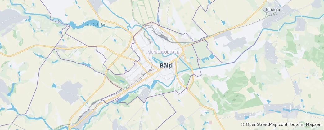 Map of Bălți Municipality