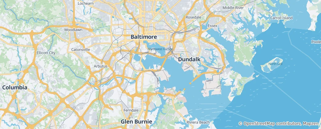 Map of Baltimore