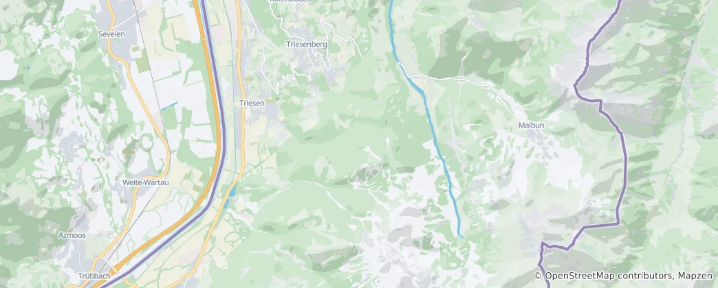Karte von Balzers