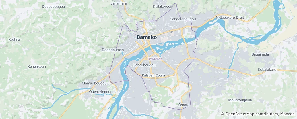 Карта Бамако