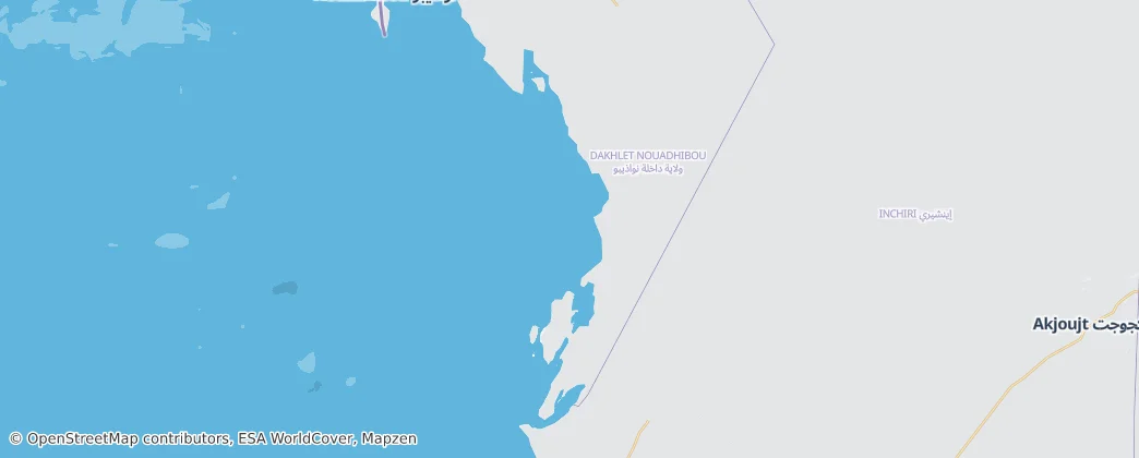 Banc d'Arguin National Park — Map