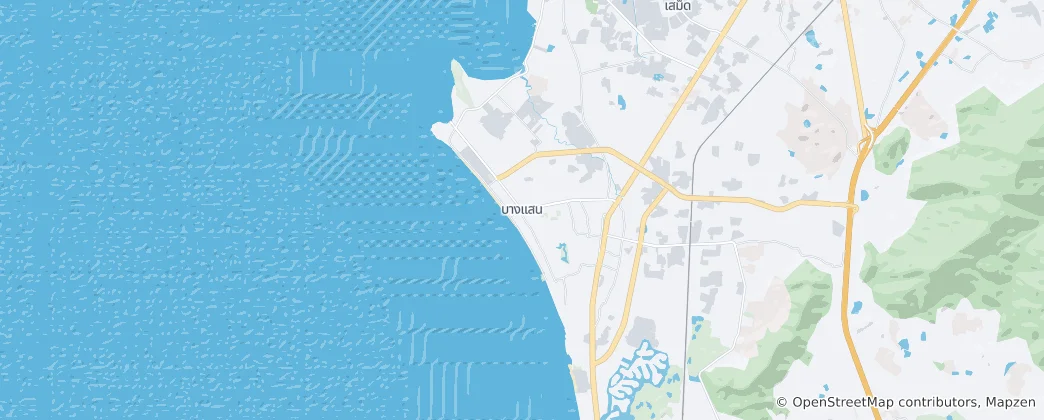 Map of Bang Saen