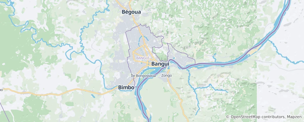 Map of Bangui