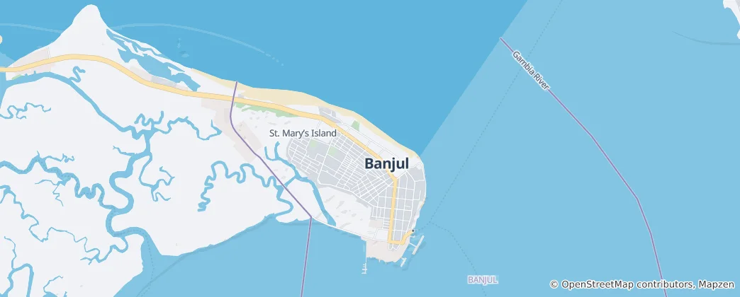 Map of Banjul