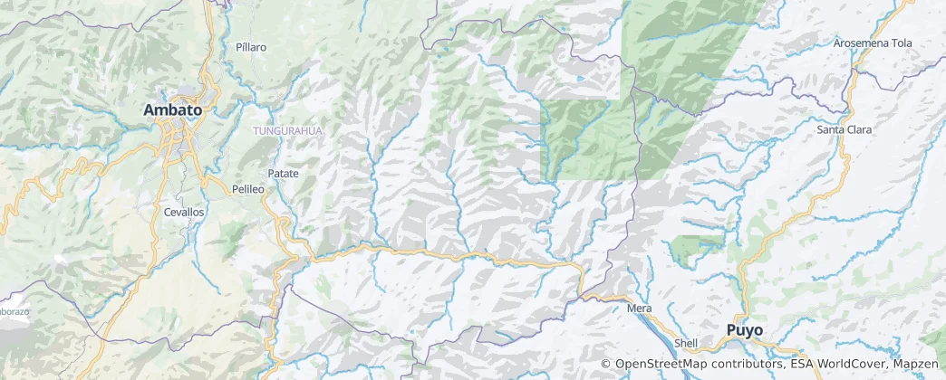 Mapa Baños de Agua Santa