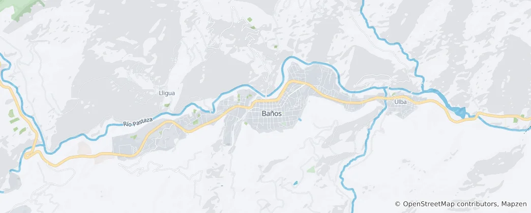 Map of Baños