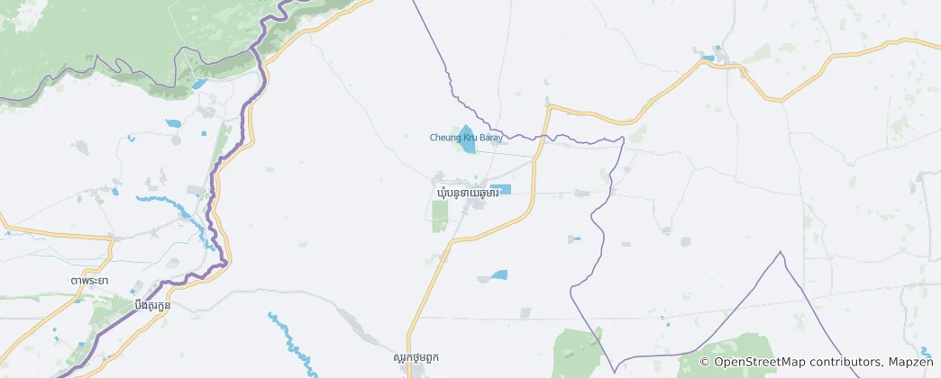 Mapa Banteay Chhmar
