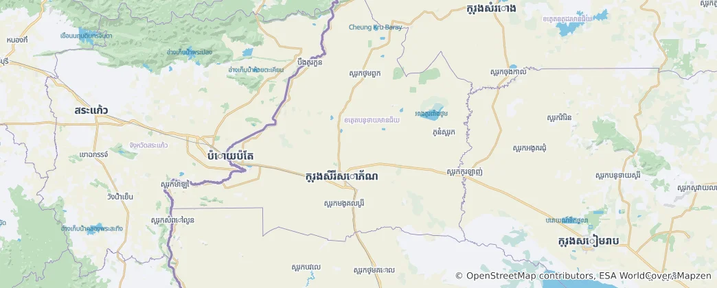 Mapa Banteay Meanchey