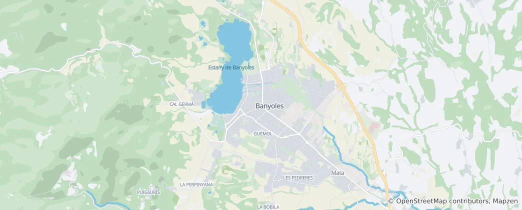 Karte von Banyoles