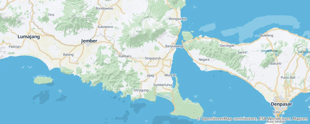Map of Banyuwangi