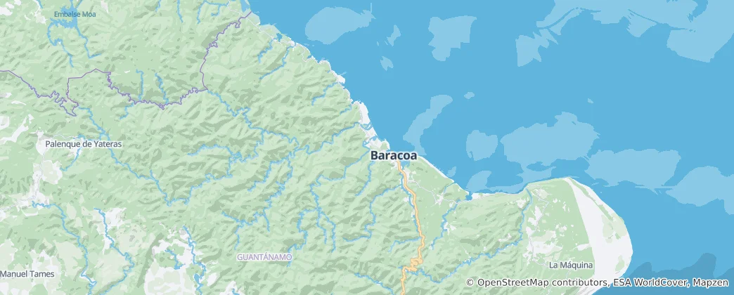 Map of Baracoa