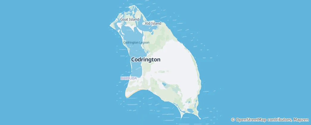 Map of Barbuda
