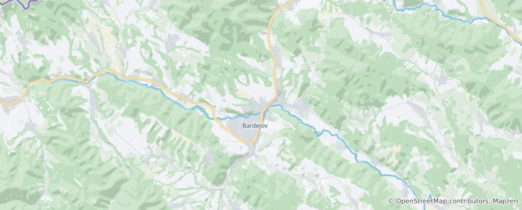 Karte von Bardejov